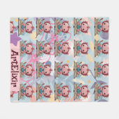 Axolotl grappig booklover patroon fleece deken (Voorkant (Horizontaal))