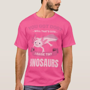 Axolotl Grappig dat je een hond salamander amfibie T-shirt