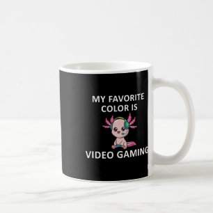 Axolotl Grappige Gamer Citaat Mijn Favoriete Kleur Koffiemok