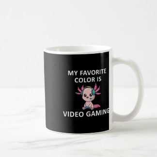 Axolotl Grappige Gamer Citaat Mijn Favoriete Kleur Koffiemok