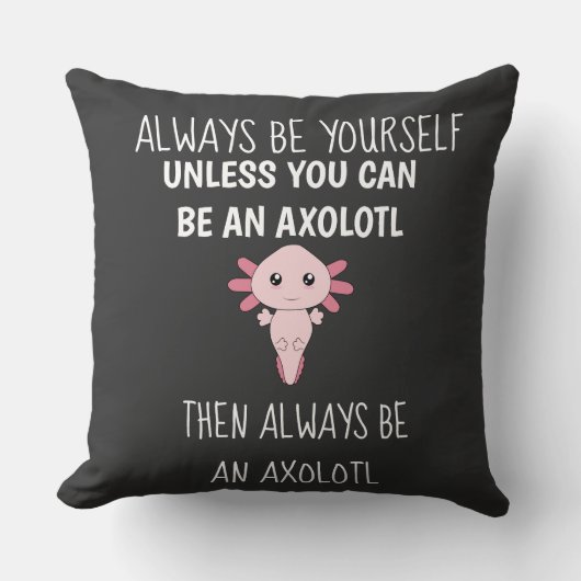 Axolotl Grappige Gamers Gamer Worp Kussen (Voorkant)