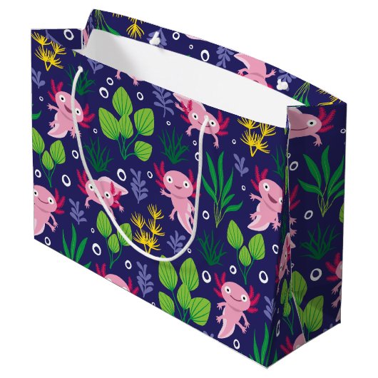 Axolotl Groot Cadeauzakje (Achterkant Gekanteld)