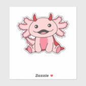 Axolotl Halloween Cute Devil Kinderen Witches Cost Sticker (Vel)