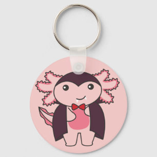Axolotl Halloween Cute Devil Vampire Costume Keych Sleutelhanger
