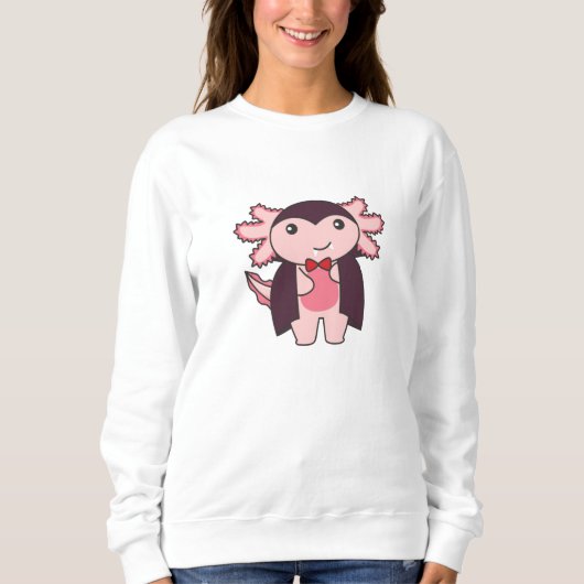 Axolotl Halloween Cute Devil Vampire Costume Trui (Voorkant)