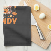 Axolotl Halloween snoep handel vector ontwerp_1 Theedoek (Quarter Fold)
