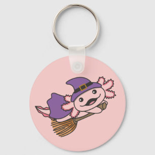 Axolotl Halloween Witch Kinder Witches Costume Key Sleutelhanger