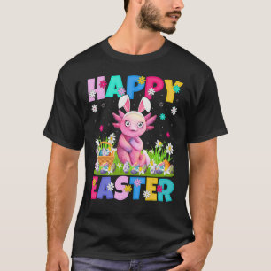 Axolotl Happy Paast Bunny Axolotl Paaszondag T-shirt