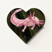 Axolotl-hart notitieboek (Achterkant)