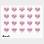Axolotl Hart Stickers - PAARS & ROZE - 20 Vellen (Vel)