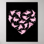 Axolotl Hart voor Kinderen Axolotl Lover Axolotl K Poster (Voorkant)