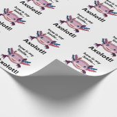 Axolotl Hoe is mijn glimlach grappig Axolotl Cadeaupapier (Hoek)