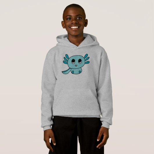 Axolotl Hoodie voor kinderen (Voorkant volledig)