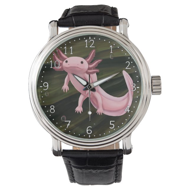 Axolotl-horloge Horloge (Voorkant)