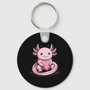 Axolotl Houdt van Hart Valentijnsdag Schattig Vale Sleutelhanger