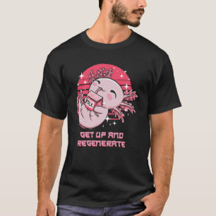 Axolotl-Humor Salamander opstaan en herstellen T-shirt