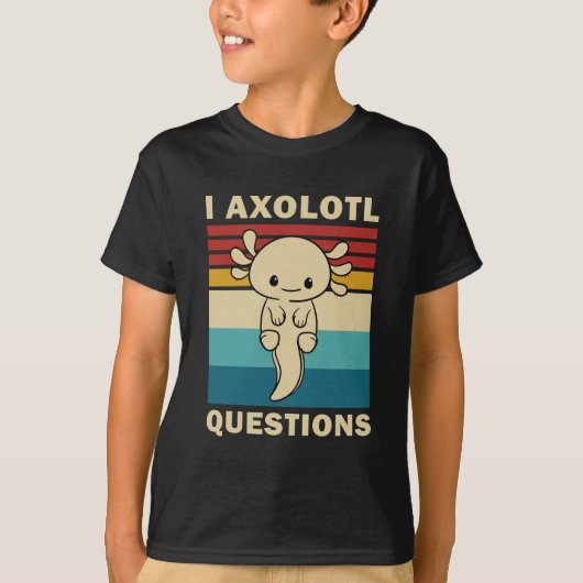 Axolotl I Axolotl Vragen - Axolotl Kinder T-shirt (Voorkant)