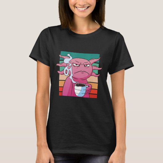 Axolotl I heb Alotl Coffee Axolotl Caf T-shirt (Voorkant)