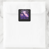 Axolotl ik heb meer ruimteastronaut nodig vierkante sticker (Tas)