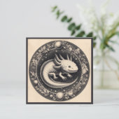 Axolotl  Illustratie Kaart (Staand voorkant)
