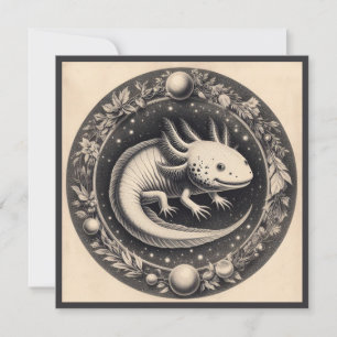 Axolotl  Illustratie Kaart