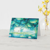 Axolotl in de magische vijver kaart (Gele Bloem)