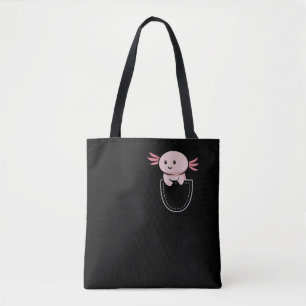 Axolotl in een zakje Kawaii Tote Bag