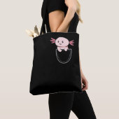 Axolotl in een zakje Kawaii Tote Bag (Dichtbij)