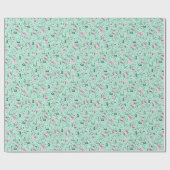 Axolotl in groen cadeaupapier (Vlak)