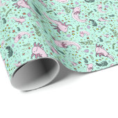 Axolotl in groen cadeaupapier (Rol Hoek)