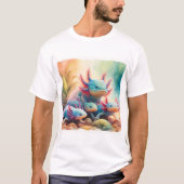 Axolotl in Harmony 060624AREF108 - Watercolor T-shirt (Voorkant)