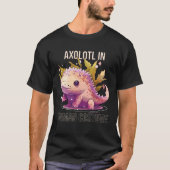 Axolotl in menselijke kostuum Mexicaanse Wandelvis T-shirt (Voorkant)