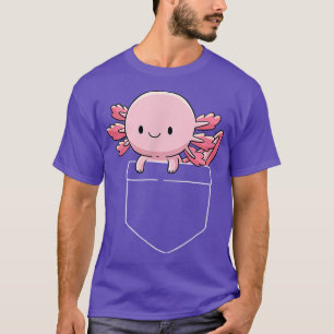 Axolotl in Pocket Kawaii Cute Anime Pet Gifts T-shirt