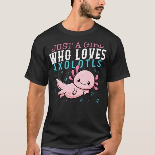 Axolotl is gewoon een meisje dat van Axolotls Sala T-shirt (Voorkant)