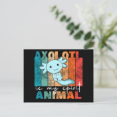 Axolotl is mijn gedistilleerde dier - zoete Axolot Briefkaart (Staand voorkant)