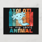 Axolotl is mijn gedistilleerde dier - zoete Axolot Briefkaart (Voorkant)