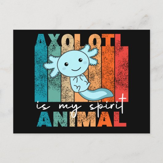 Axolotl is mijn gedistilleerde dier - zoete Axolot Briefkaart (Voorkant)