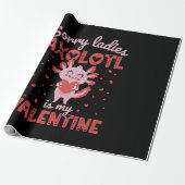 Axolotl is mijn valentijn cadeaupapier (Uitgerold)