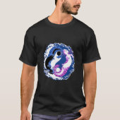 Axolotl Japans Yin Yang Ching Yang T-shirt (Voorkant)