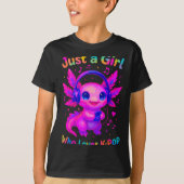 Axolotl Just A Girl Who Loves K-p  T-shirt (Voorkant)