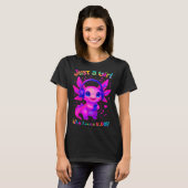 Axolotl Just A Girl Who Loves K-p T-shirt (Voorkant volledig)