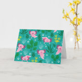 Axolotl-kaart Kaart (Gele Bloem)