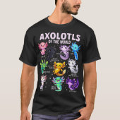 Axolotl Kawaii Axolotl van de wereld Axolotl diere T-shirt (Voorkant)