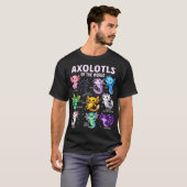 Axolotl Kawaii Axolotl van de wereld Axolotl diere T-shirt (Voorkant volledig)