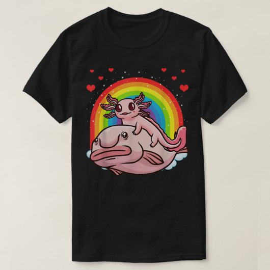 Axolotl Kawaii Blobfish T-shirt (Design voorkant)