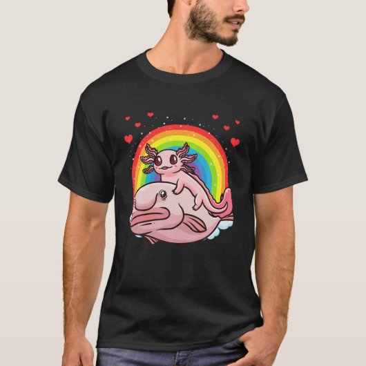 Axolotl Kawaii Blobfish T-shirt (Voorkant)
