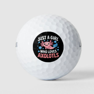 Axolotl Kawaii Gewoon Een Meisje Dat Van Axolotls Golfballen