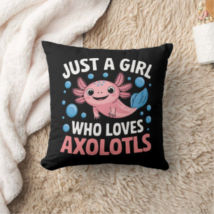 Axolotl Kawaii Gewoon Een Meisje Dat Van Axolotls Kussen