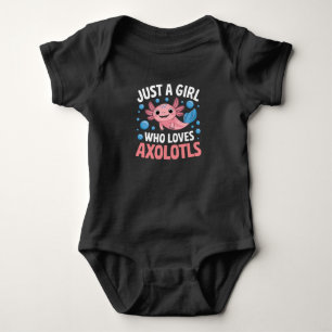 Axolotl Kawaii Gewoon Een Meisje Dat Van Axolotls Romper