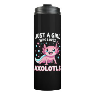 Axolotl Kawaii Gewoon Een Meisje Dat Van Axolotls Thermosbeker